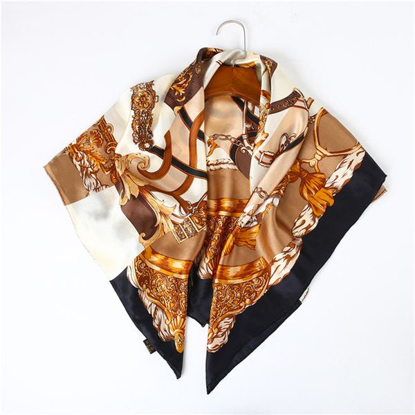 90cm*90cm square scarf neckerchief women kerchief wraps printed geometric 100% real silk neck scarves shawls beach sun proof, White
90cm*90cm square scarf neckerchief women kerchief wraps printed geometric 100% real silk neck scarves shawls beach sun proof, White