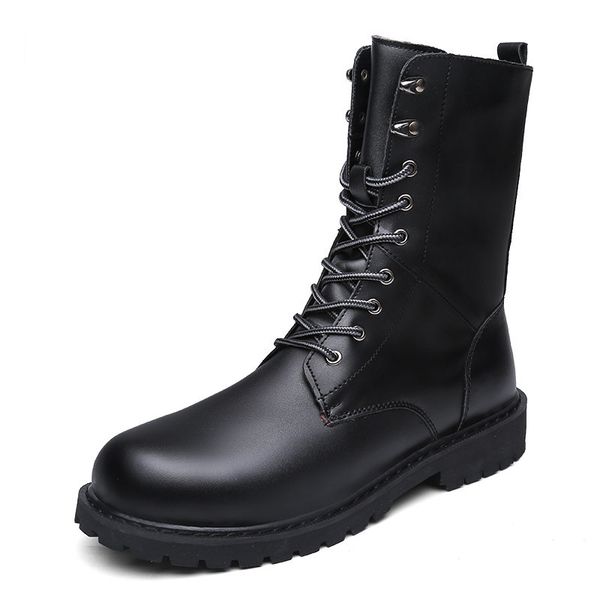 men shoes men leather boots footwear cowboy tactical boots casual shoes, Black
men shoes men leather boots footwear cowboy tactical boots casual shoes, Black