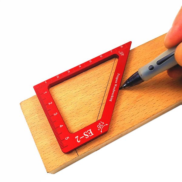 woodworking scribing mark line gauge 90 degree square 45 degree angle ruler aluminum measuring tools