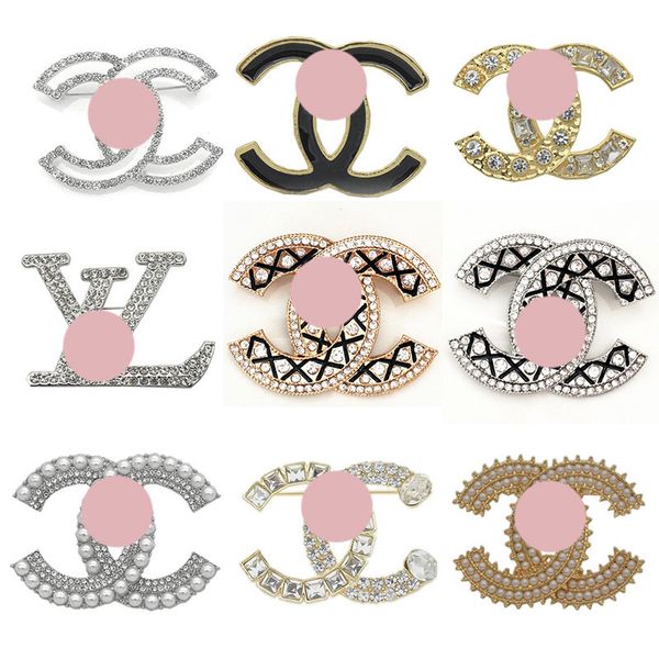 new diamond designer brooches fashion europe gold buckle brooches pin men women pearl brooch clothing jewelry special offer, Gray
