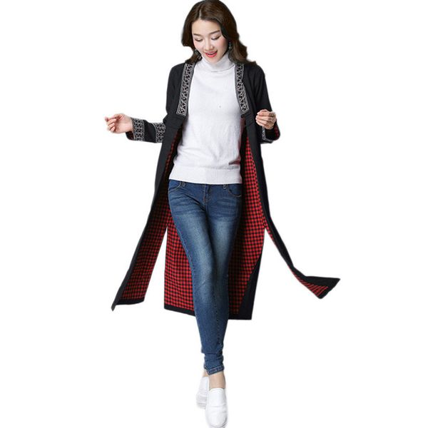 women windbreaker spring 2019 new retro embroidered slim wild outerwear autumn elegant long sleeve medium long ladies coat lj393, Tan;black
women windbreaker spring 2019 new retro embroidered slim wild outerwear autumn elegant long sleeve medium long ladies coat lj393, Tan;black