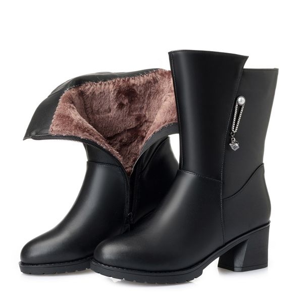 zxryxgs winter shoes woman thick heel in-tube boots 2019 new plush / wool snow boots cowhide leather women plus size, Black
zxryxgs winter shoes woman thick heel in-tube boots 2019 new plush / wool snow boots cowhide leather women plus size, Black