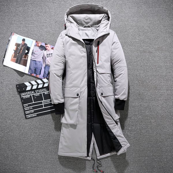nice fashion winter white duck down jacket men thick warm parka men x-long coat windproof velvet casual outwear, Black
nice fashion winter white duck down jacket men thick warm parka men x-long coat windproof velvet casual outwear, Black