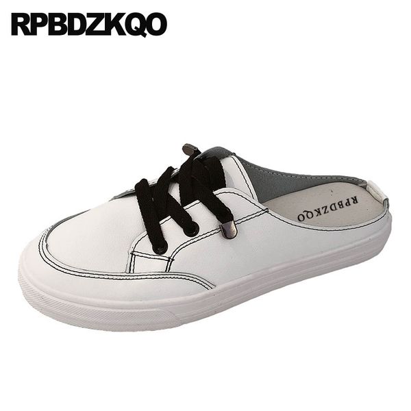 women 2019 sandals slippers chinese leather korean plain white slides fashion flat mules wide fit shoes ladies summer, Black
women 2019 sandals slippers chinese leather korean plain white slides fashion flat mules wide fit shoes ladies summer, Black