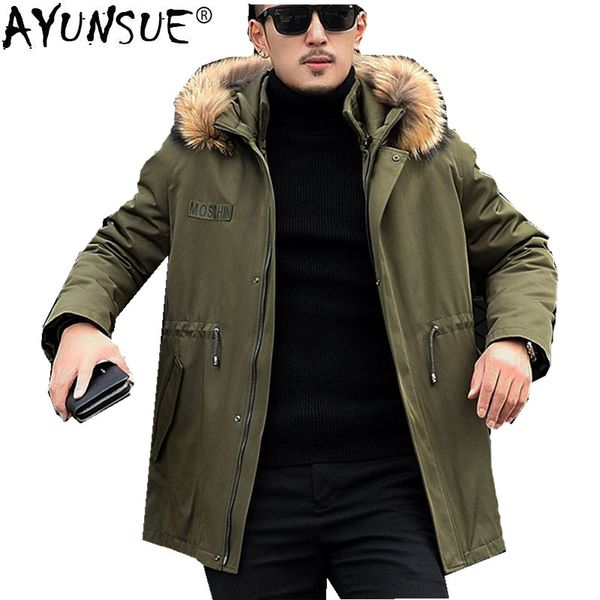 ayunsue winter jacket men real pure natural fur jackets men real raccoon fur collar parka liner coats casaco masculino my725, Black
ayunsue winter jacket men real pure natural fur jackets men real raccoon fur collar parka liner coats casaco masculino my725, Black