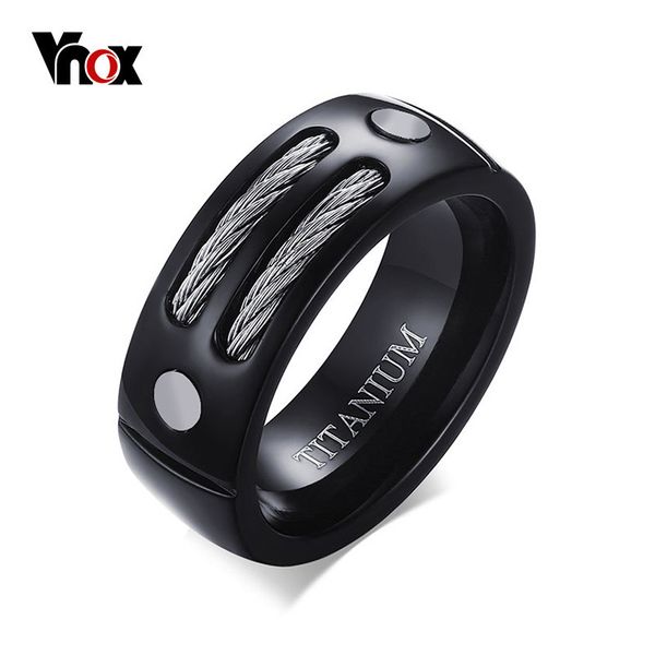 vnox stylish black 100% titanium ring men 8mm unique male rings with huia wia design, Golden;silver
vnox stylish black 100% titanium ring men 8mm unique male rings with huia wia design, Golden;silver
