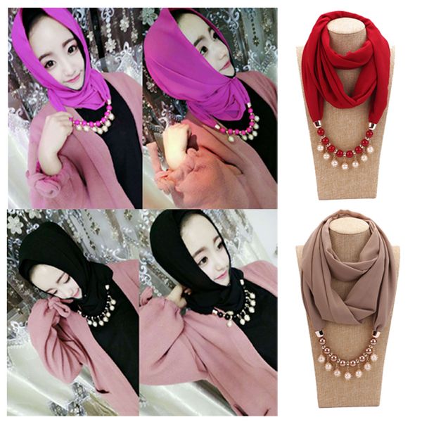 new pendant scarf necklace for women chiffon scarves pendant jewelry foulard female muslim hijab sacrf, Red
new pendant scarf necklace for women chiffon scarves pendant jewelry foulard female muslim hijab sacrf, Red