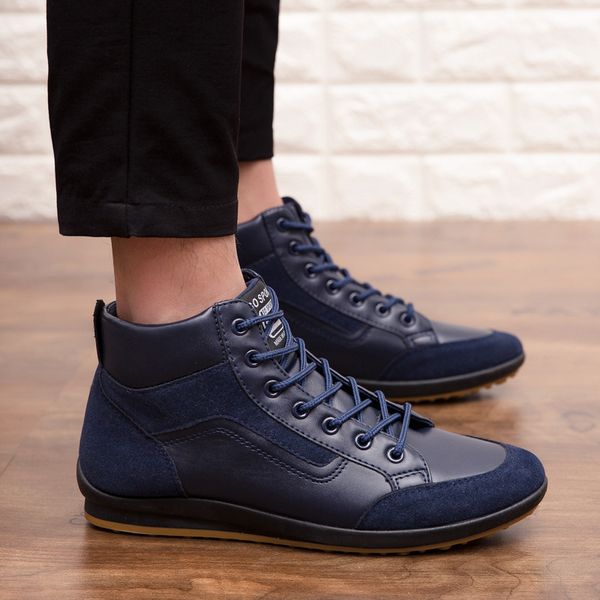 2019 non-slip new oxfords leather men shoes fashion high driving shoes zapatillas hombre big size 39-46, Black
2019 non-slip new oxfords leather men shoes fashion high driving shoes zapatillas hombre big size 39-46, Black