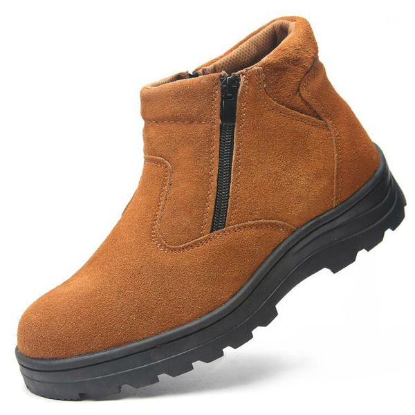 new design men leisure welding safety boots cow suede leather security ankle boot steel toe covers work shoes protect footwear, Black
new design men leisure welding safety boots cow suede leather security ankle boot steel toe covers work shoes protect footwear, Black