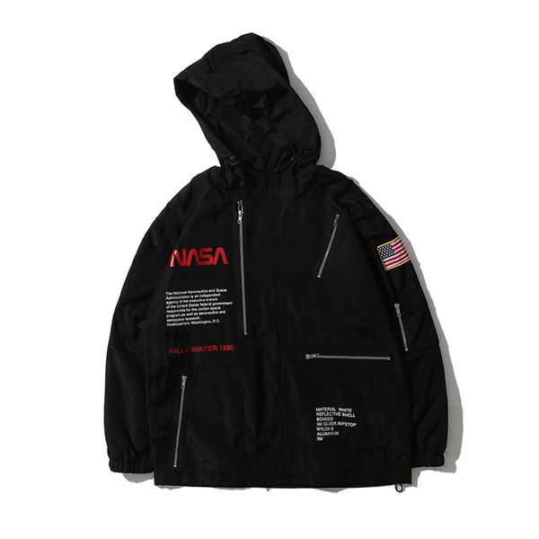long sleeve printed letter stand collar jacket hooded loose american flag waterproof windbreaker men's jacket black, Black;brown
long sleeve printed letter stand collar jacket hooded loose american flag waterproof windbreaker men's jacket black, Black;brown