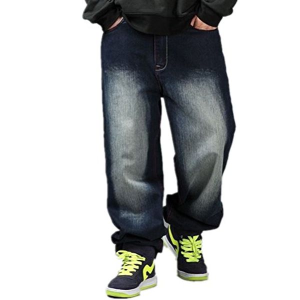 woowtry men's multi-style nightclub straight type hip hop little baggy denim jeans, Blue
woowtry men's multi-style nightclub straight type hip hop little baggy denim jeans, Blue