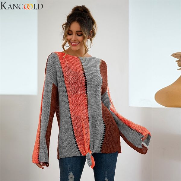 kancoold women autumn winter sweater fashion multicolor block o neck pullover female causal long sleeve knit jumpers, White;black
kancoold women autumn winter sweater fashion multicolor block o neck pullover female causal long sleeve knit jumpers, White;black