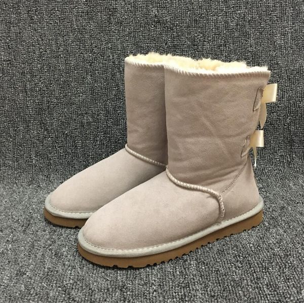 designer fashion women's snow boots 2-bow back decoration australian style cow suede winter lady outdoor boots brand ivg, Black
designer fashion women's snow boots 2-bow back decoration australian style cow suede winter lady outdoor boots brand ivg, Black