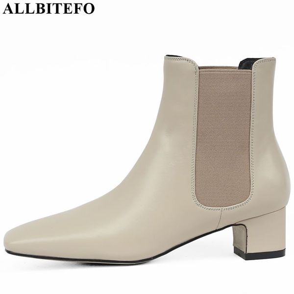 allbitefo natural genuine concise leather ankle boots winter leisure women boots new girls comfortable, Black
allbitefo natural genuine concise leather ankle boots winter leisure women boots new girls comfortable, Black