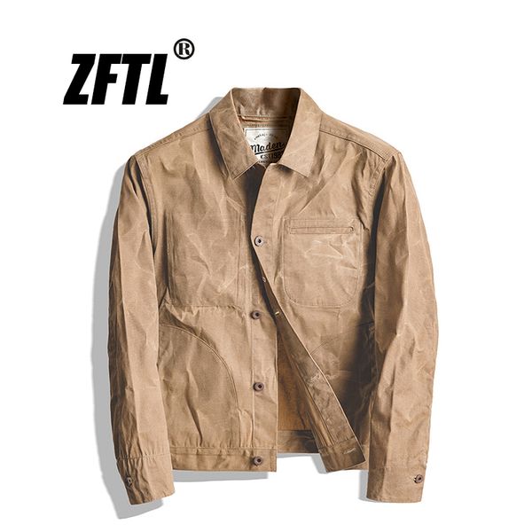 zftl men's jacket japanese retro tooling jacket khaki man coat classic american oil wax canvas, Black;brown
zftl men's jacket japanese retro tooling jacket khaki man coat classic american oil wax canvas, Black;brown