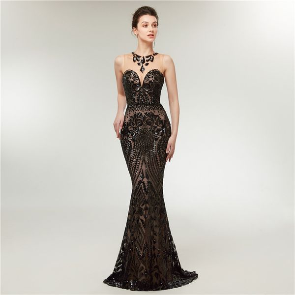 real pictures elegant mermaid long black evening dresses vestido de festa women sequined sleeveless robe de soirée key hole prom gowns, Black;red
real pictures elegant mermaid long black evening dresses vestido de festa women sequined sleeveless robe de soirée key hole prom gowns, Black;red