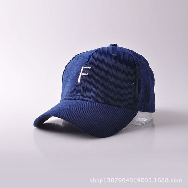 men and women hats corduroy f curved eaves baseball hat original old personality back alphabet metal buckle sun hat peaked cap, Blue;gray
men and women hats corduroy f curved eaves baseball hat original old personality back alphabet metal buckle sun hat peaked cap, Blue;gray