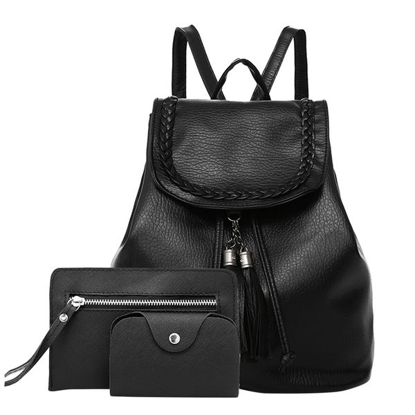 black school backpack fringe pu leather backpack tassel street bag women's school bag for girls backpacks mochila feminina #3e
black school backpack fringe pu leather backpack tassel street bag women's school bag for girls backpacks mochila feminina #3e