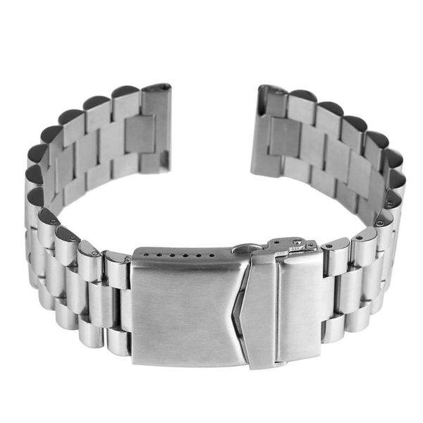 22mm silver black stainless steel strap for watch three link bracelet metal watchband folding clasp with safety men's wristband, Black;brown
22mm silver black stainless steel strap for watch three link bracelet metal watchband folding clasp with safety men's wristband, Black;brown