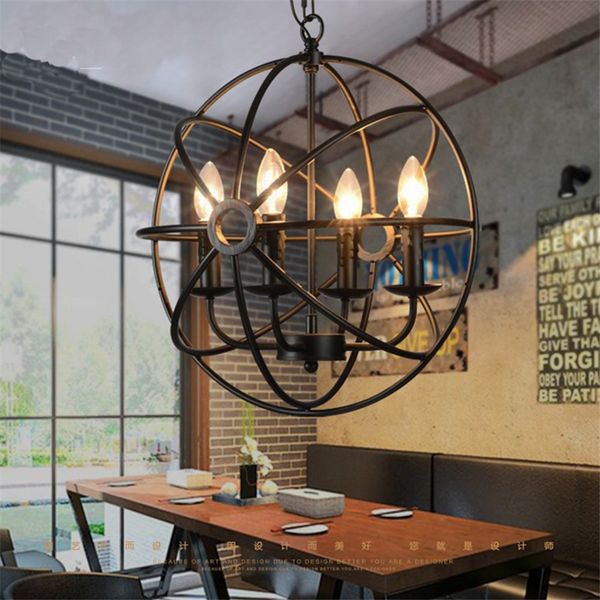 industrial vintage retro pendant light metal globe chandeliers suspension black rust iron pendant lamp e14 e12 candle light for coffee store
industrial vintage retro pendant light metal globe chandeliers suspension black rust iron pendant lamp e14 e12 candle light for coffee store