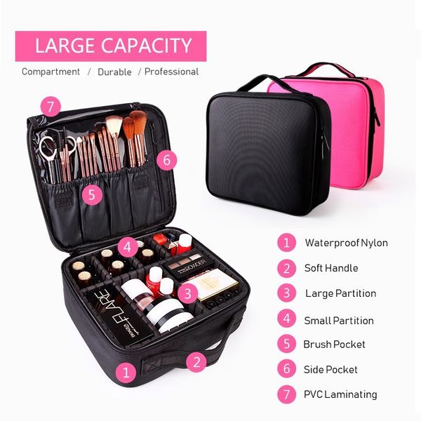 new professional toiletry bags cosmetic case organizer women travel make up box big capacity cosmetics suitcases for makeup
new professional toiletry bags cosmetic case organizer women travel make up box big capacity cosmetics suitcases for makeup