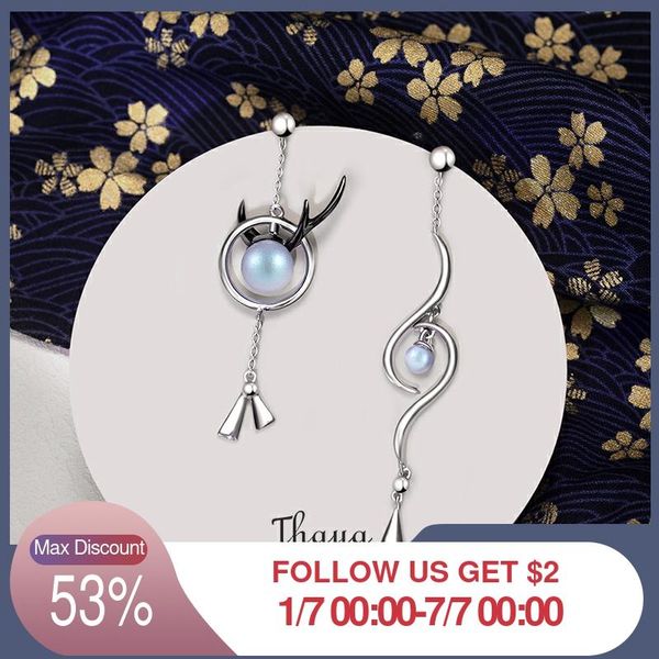 thaya real 925 sterling silver handmade designer dangle horns earring women japanese style for women fine jewelry, Golden;silver
thaya real 925 sterling silver handmade designer dangle horns earring women japanese style for women fine jewelry, Golden;silver