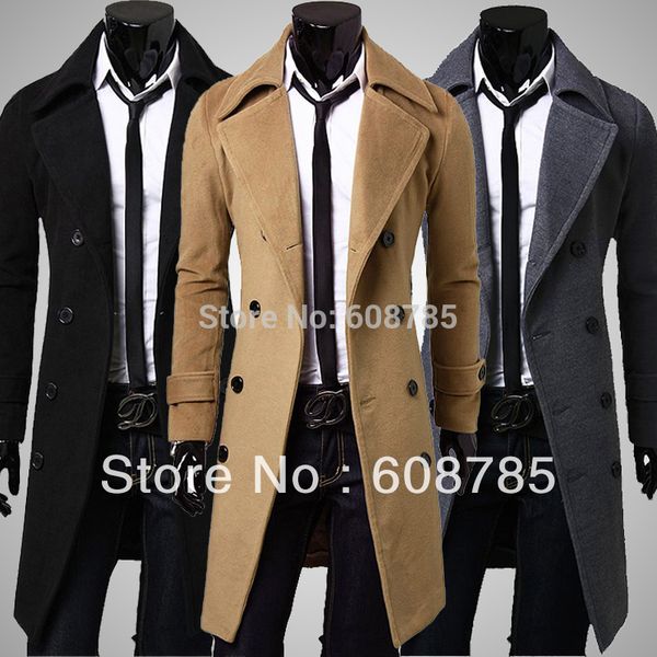 men's woolen coat 2014 british men's fashion winter warm coat plus size thick long slim trench overcoat male h1539, Black
men's woolen coat 2014 british men's fashion winter warm coat plus size thick long slim trench overcoat male h1539, Black