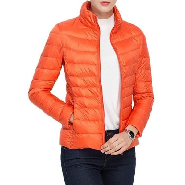 2019 new 13 colors spring parka jacket coat warm ultra light duck down padded jacke female overcoat slim solid coat womens parka, Black
2019 new 13 colors spring parka jacket coat warm ultra light duck down padded jacke female overcoat slim solid coat womens parka, Black