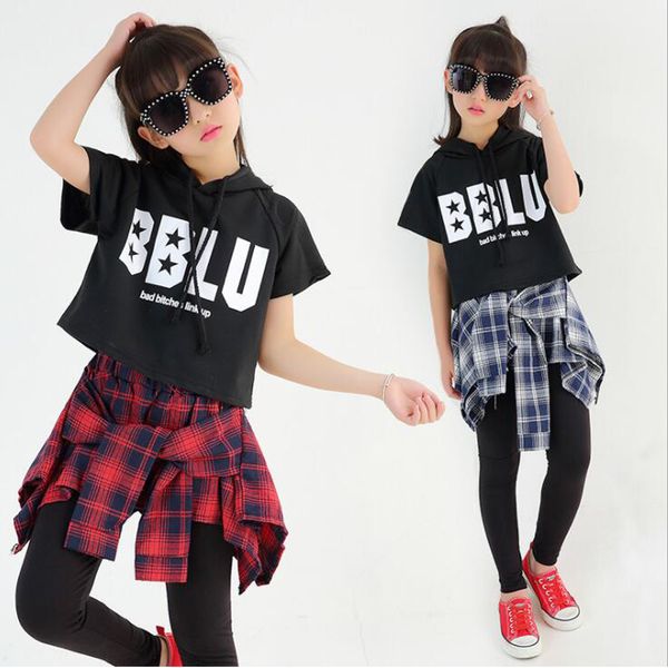 girls ballroom modern jazz hip hop dancewear costumes set for kid t shirt pantskirt dancing party stage clothing outfits, Black;red
girls ballroom modern jazz hip hop dancewear costumes set for kid t shirt pantskirt dancing party stage clothing outfits, Black;red