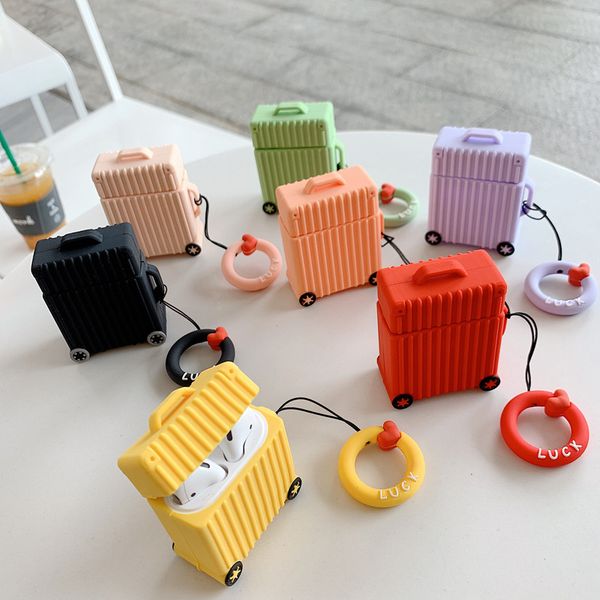 fashion airpods cases protective cover with lanyard simple trunk shockproof silicone airpods cases earphone case protector wholesale
fashion airpods cases protective cover with lanyard simple trunk shockproof silicone airpods cases earphone case protector wholesale