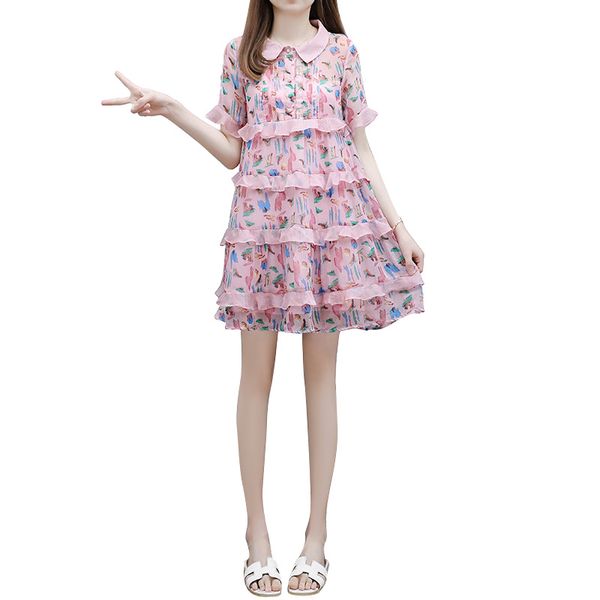 summer pregnant women floral dress fashion chiffon floral maternity dress turn-down collar ruffles patchwork pregnancy clothes, White
summer pregnant women floral dress fashion chiffon floral maternity dress turn-down collar ruffles patchwork pregnancy clothes, White