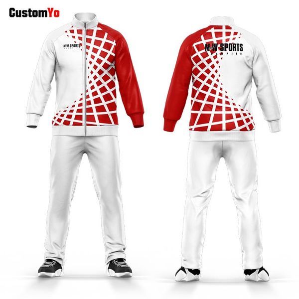 full zipper custom name logo gym wear quick dry white and red jogging tracksuit, Black;red
full zipper custom name logo gym wear quick dry white and red jogging tracksuit, Black;red