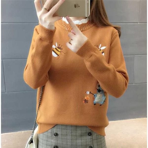 xxxl зимний свитер женщины bee медведь вышивка водолазка теплая осень вязаные femme мягкие женские пуловеры теплый свитер повседневный, White;black
xxxl зимний свитер женщины bee медведь вышивка водолазка теплая осень вязаные femme мягкие женские пуловеры теплый свитер повседневный, White;black