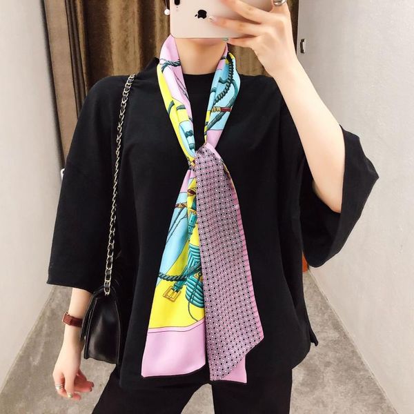2019 brand new design twill scarf double-deck women scarf fashion tie neckerchief head silk scarves & wraps for ladies, Blue;gray
2019 brand new design twill scarf double-deck women scarf fashion tie neckerchief head silk scarves & wraps for ladies, Blue;gray