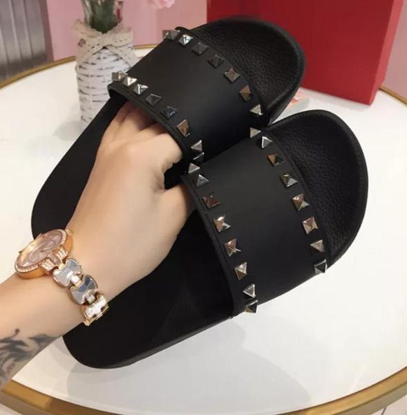 luxury designer women slippers sandals ladies beach slipper tide male rivet stud slippers non-slip leather casual spikes shoes, Black
luxury designer women slippers sandals ladies beach slipper tide male rivet stud slippers non-slip leather casual spikes shoes, Black