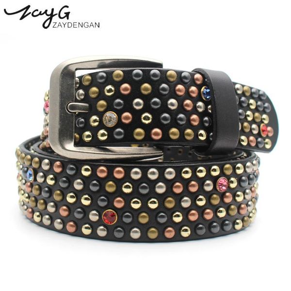 zayg fashion hip-hop casual rivet belt color small mush room rivet drill cowhide male and female gothic jeans belt, Black;brown
zayg fashion hip-hop casual rivet belt color small mush room rivet drill cowhide male and female gothic jeans belt, Black;brown