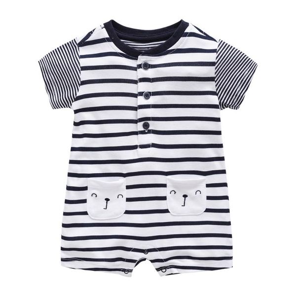 honeyzone baby boy romper striped cotton summer short sleeve clothes cute design newborn boys clothing, Blue
honeyzone baby boy romper striped cotton summer short sleeve clothes cute design newborn boys clothing, Blue