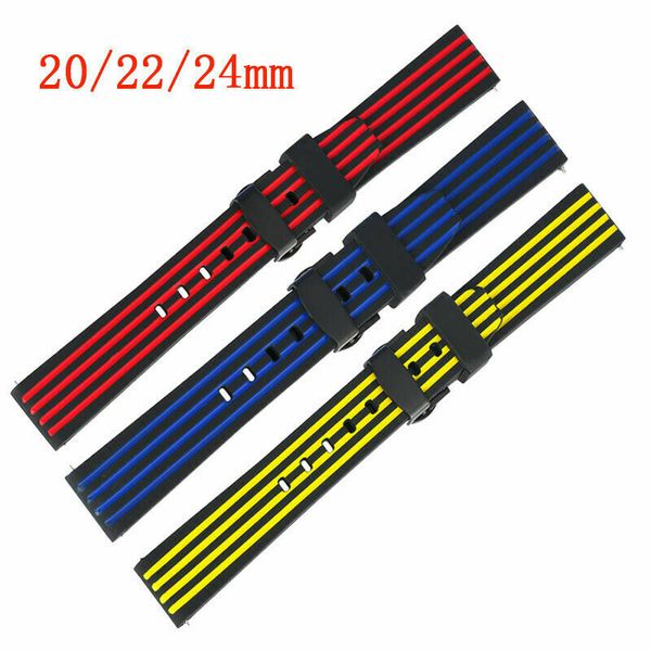 watch accessory blue/red /yellow 20/22/24mm rubber band silicone strap straight ends waterproof replacement bracelet bangle, Black;brown
watch accessory blue/red /yellow 20/22/24mm rubber band silicone strap straight ends waterproof replacement bracelet bangle, Black;brown