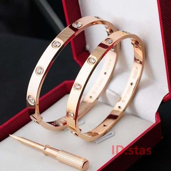 silver rose gold stainless steel screw love men screwdriver diamond luxury designer jewelry women mens bracelets bangle original box 2019, Black
silver rose gold stainless steel screw love men screwdriver diamond luxury designer jewelry women mens bracelets bangle original box 2019, Black