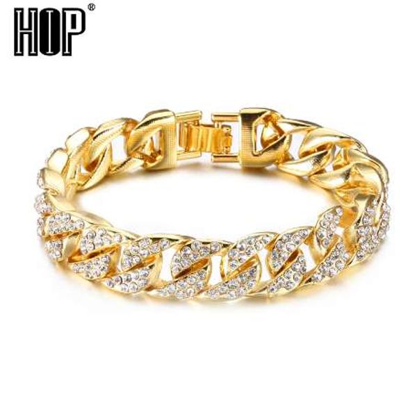 hip hop bling iced out men's rapper bracelet full rhinestone pave gold color miami cuban link chain bracelets for men jewelry, Black
hip hop bling iced out men's rapper bracelet full rhinestone pave gold color miami cuban link chain bracelets for men jewelry, Black