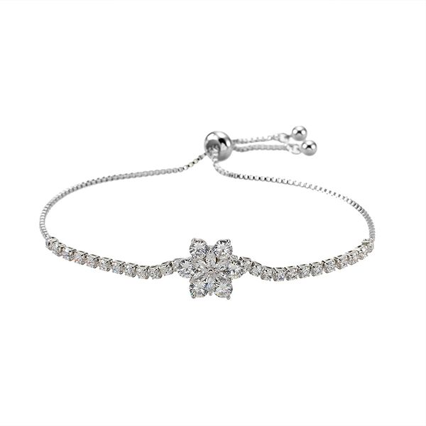 link, chain xinwei fashion cubic zirconia bracelet adjustable flower charm female bride wedding banquet jewelry, Black
link, chain xinwei fashion cubic zirconia bracelet adjustable flower charm female bride wedding banquet jewelry, Black