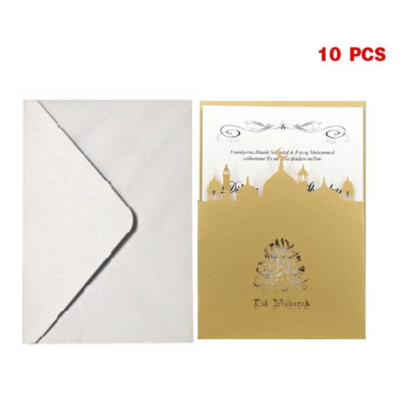 10 set laser cut church eid mubarak wedding party invitation cards inner envelope ramadan muslim greeting card
10 set laser cut church eid mubarak wedding party invitation cards inner envelope ramadan muslim greeting card