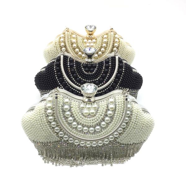 new tassel handmade evening bag fashion ladies diamond diamond portable white and black rice tricolor bag pearl evening hand
new tassel handmade evening bag fashion ladies diamond diamond portable white and black rice tricolor bag pearl evening hand
