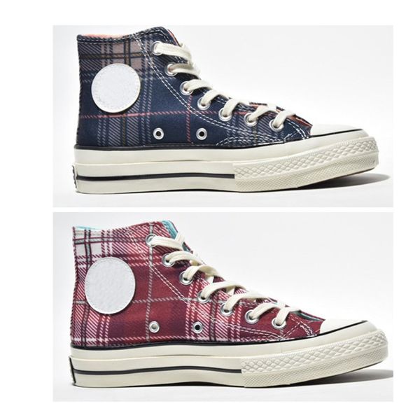 chuck all star 70 hi plaid 70s sneakers fashion 1970 red blue lattice high-canvas plate shoes size 36-44, Black
chuck all star 70 hi plaid 70s sneakers fashion 1970 red blue lattice high-canvas plate shoes size 36-44, Black