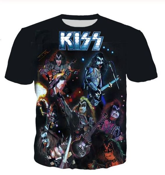 new fashion mens/womans kiss band t-shirt summer style funny 3d print casual t-shirt plus size aa016, White;black
new fashion mens/womans kiss band t-shirt summer style funny 3d print casual t-shirt plus size aa016, White;black