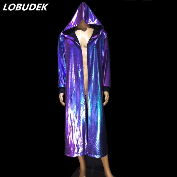 men purple blue laser leather long cloak 3 colors pu leather windbreaker punk overcoat tide male dj singer hip hop stage costume, Tan;black
men purple blue laser leather long cloak 3 colors pu leather windbreaker punk overcoat tide male dj singer hip hop stage costume, Tan;black