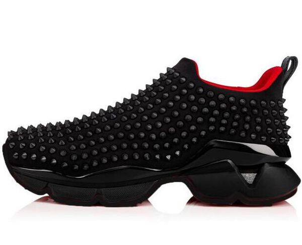 designer shoes spike sock studded spikes sneakers red bottom mens womens spikes training shoes size35-46, Black
designer shoes spike sock studded spikes sneakers red bottom mens womens spikes training shoes size35-46, Black