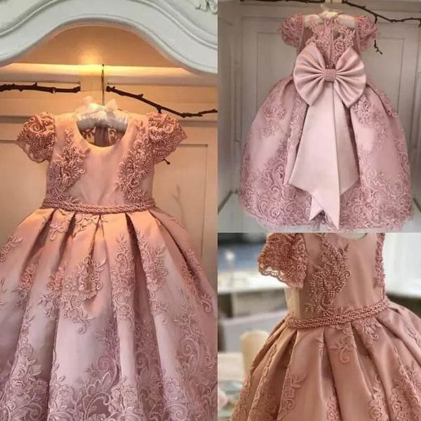 jewel pink ball gown pearls appliques floor length capped short sleeves cute beautiful wedding flower girl dress, White;red
jewel pink ball gown pearls appliques floor length capped short sleeves cute beautiful wedding flower girl dress, White;red