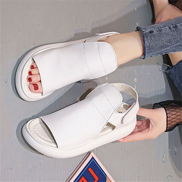 woman peep toe sandals hook loop women fashion ladies flats platform female solid shoes 2020 summer women's comfortable footwear, Black
woman peep toe sandals hook loop women fashion ladies flats platform female solid shoes 2020 summer women's comfortable footwear, Black