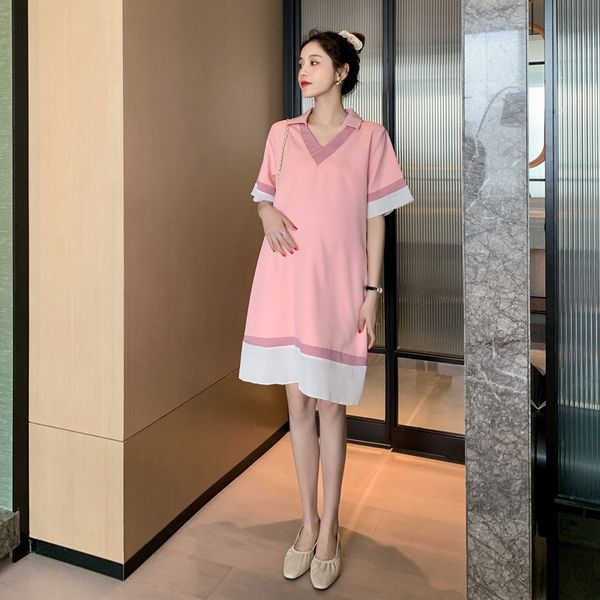 8806# maternity dress summer cotton fashion short sleeve loose stylish dress for pregnant women mom, White
8806# maternity dress summer cotton fashion short sleeve loose stylish dress for pregnant women mom, White